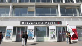 L'entrée de l'université Paris-8 Saint-Denis, en avril 2018.