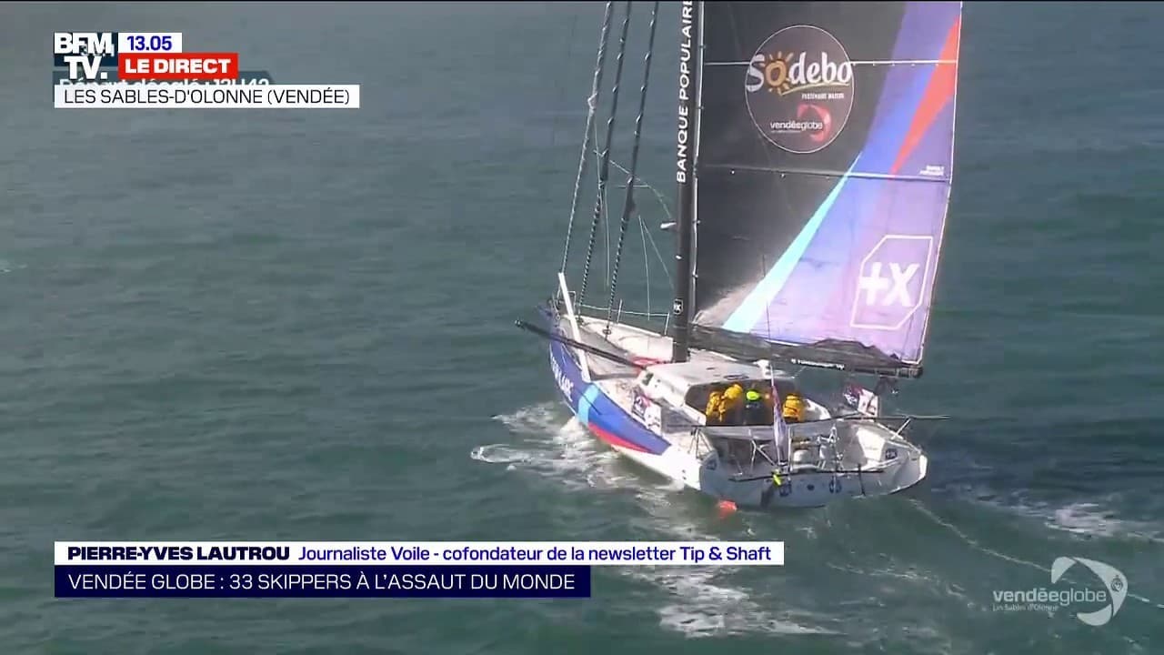 Le départ du Vendée Globe a été décalé à 13h42