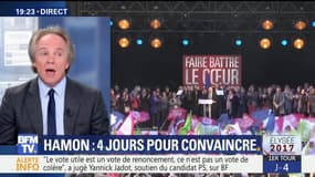 Présidentielle: ultime meeting de Benoît Hamon à Paris