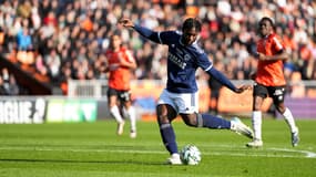Jean-Philippe Krasso lors de Lorient-Paris FC, le 14 décembre 2024.