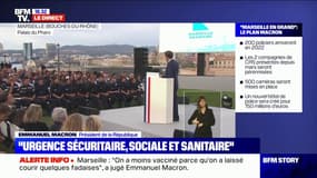 Emmanuel Macron à propos de personnels municipaux à Marseille: "L'absentéisme, les grèves perlées, c'est un sujet"