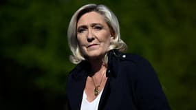 La cheffe des députés du Rassemblement national Marine Le Pen à Paris, le 6 avril 2025