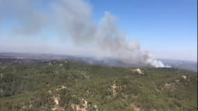 Les images aériennes de l'incendie de la Montagnette