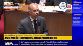 Jean-Noël Barrot : "Le gouvernement israélien hypothèque la sécurité d'Israël"