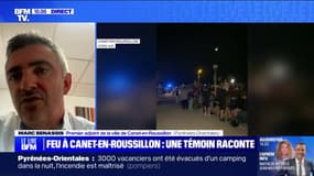 Marc Benassis (premier adjoint de la ville de Canet-en-Roussillon), sur l'incendie: "Il n'y a aucun dégât humain, un mobil-home a été entièrement détruit et quatre autres partiellement détruits"