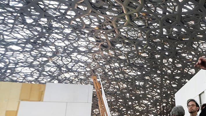 Le chantier du Louvre Abu Dhabi en janvier 2016. Le chantier du Louvre Abu Dhabi en janvier 2016.