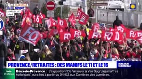 Retraites: de nouvelles manifestations le 11 et le 16 février en Provence