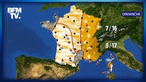 Les prévisions météo du dimanche 21 février 2021.