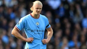 Erling Haaland avec Manchester City en Premier League, le 2 octobre 2022