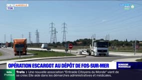   Opération escargot à Fos-sur-Mer : jusqu'à 10 km de bouchons 