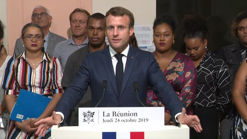 Emmanuel Macron à La Réunion.