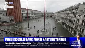 Venise frappée par une marée haute historique