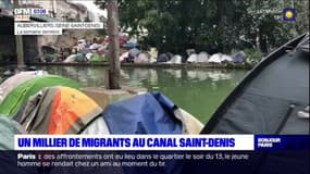 Près d'un millier de migrants installés dans un campement au canal Saint-Denis