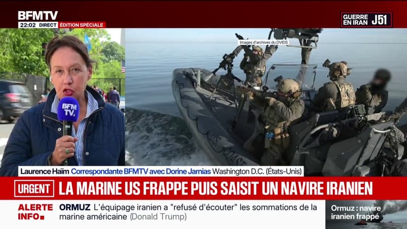 Golfe d'Oman: le président américain annonce que la marine a tiré sur un navire iranien après que celui-ci ait ignoré les sommations