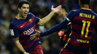 Le championnat espagnol est l'un des plus prestigieux du monde, comprenant les trois favoris du ballon d'or en son sein (ici Luis Suarez et Neymar).