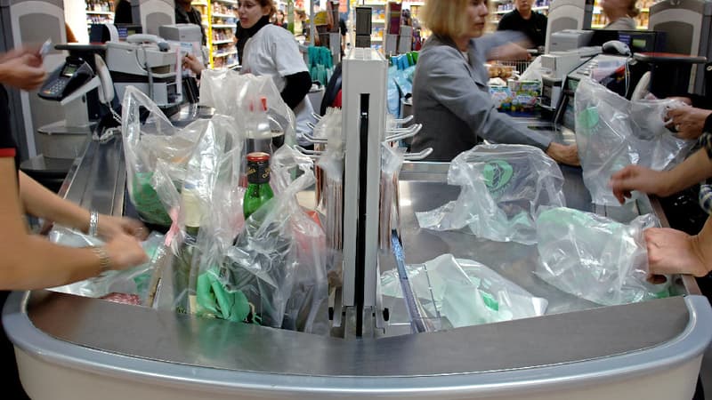 À compter du 1er juillet 2016, les sacs plastiques proposés par les commerçants seront interdits. (image d'illustration) 