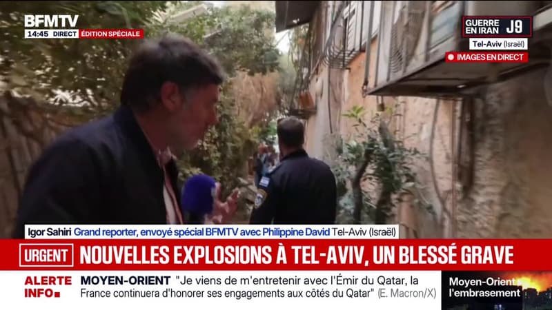 Frappes à Tel-Aviv: BFMTV sur les lieux de l'explosion d'une sous-munition