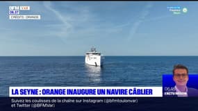 La Seyne-sur-Mer: Orange inaugure le navire câblier "Sophie Germain"