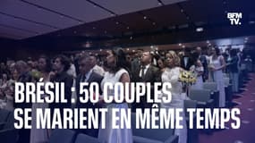 Brésil: 50 couples se marient en même temps lors d'une cérémonie commune