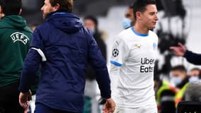 André Villas-Boas et Florian Thauvin