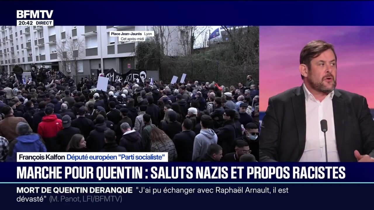 Saluts nazis et insultes racistes durant l'hommage à Quentin Deranque: "Il y a une brutalisation générale de la politique", constate François Kalfon, député européen (PS) Kép