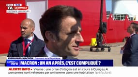 Emmanuel Macron: "Je continue à me battre pour que le pays puisse avancer"