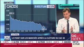 Clôture: le CAC termine à 5423 points, en chute de 3,12% 