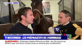 11-Novembre: comment les chevaux sont préparés pour l'hommage à Hubert Germain ?