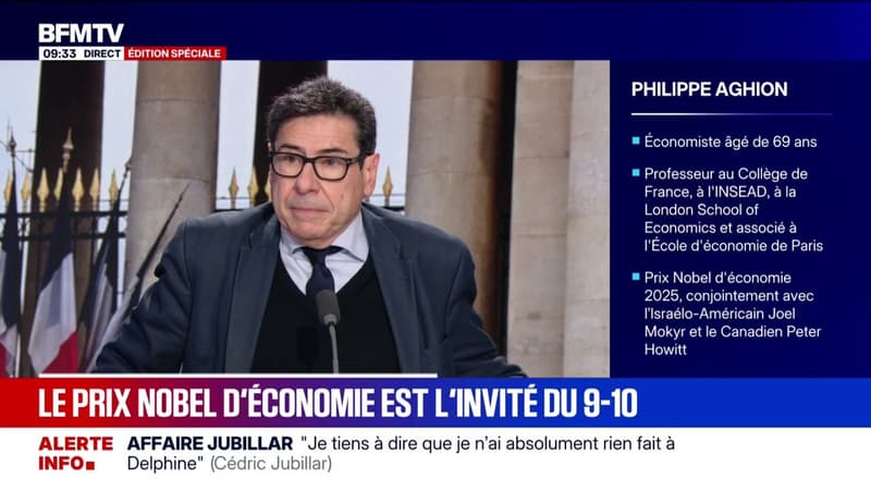 Dette: “On va s’en sortir”, assure le prix Nobel d’économie 2025 Philippe Aghion