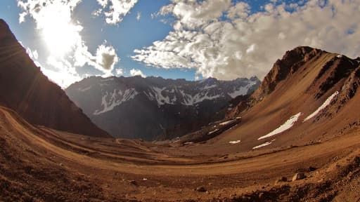 La cordillère des Andes en Argentine, à 4.000 mètres d'altitude. (illustration)