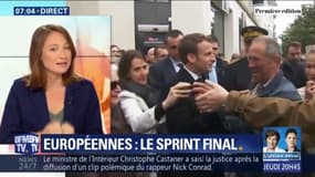 À quelques jours des élections européennes, Emmanuel Macron cherche à rallier le plus large possible 