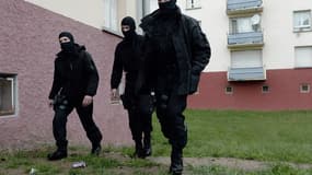 Des équipes du Raid, lors de l'interpellation de candidats au jihad à Strasbourg, en mai 2014 (photo d'illustration).