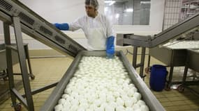 Une usine de Mozzarella en Italie-Photo d'illustration