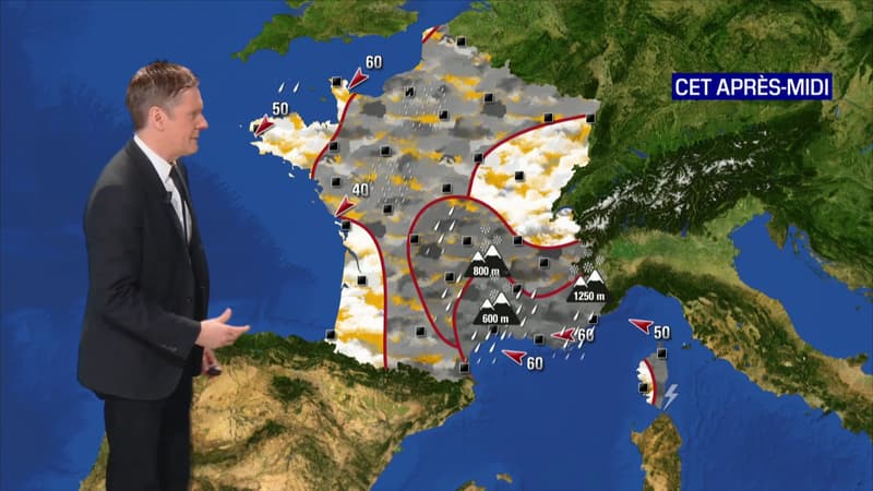 Un temps gris et pluvieux ce samedi, quelques chutes de neige attendues