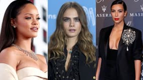 Rihanna, Cara Delevingne et Kim Kardashian