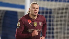 Erling Haaland lors du match Brighton-Manchester City (2-1), le 9 novembre 2024
