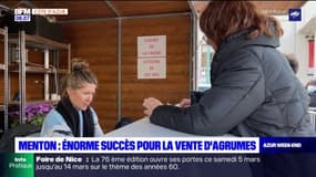 Menton: le succès de la vente d'agrumes