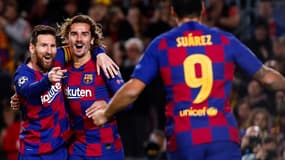 Messi, Griezmann et Suarez, tous trois buteurs