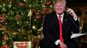 Donald Trump passe des coups de téléphone à la veille de Noël, le 24 décembre 2017.