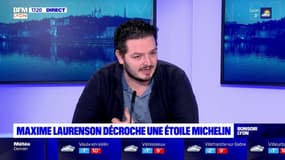 Guide Michelin: "à Lyon, on sent cette passion du bien-manger" confie le nouveau chef étoilé Maxime Laurenson 