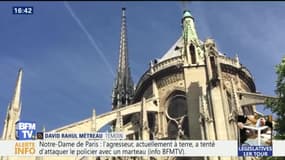 Policiers agressés à Notre-Dame: "J'ai entendu deux déflagrations", décrit un témoin