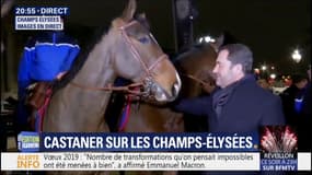 Christophe Castaner est sur les Champs-Elysées pour saluer les forces de l'ordre