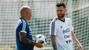 Jorge Sampaoli et Lionel Messi en sélection argentine