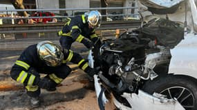 36 sapeurs pompiers ont été mobilisés pour un accident ce dimanche à Nice.