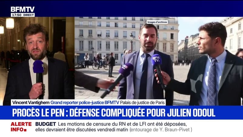 Procès en appel du RN: Julien Odoul en grande difficulté lors de son audition