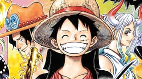 Détail de la couverture du tome 100 de "One Piece"