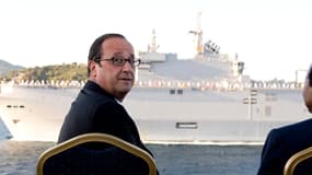 François Hollande lors des commémorations du débarquement en Provence, vendredi 15 août