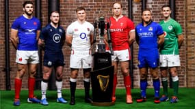 Les six capitaines réunis pour le Tournoi des VI Nations 2020