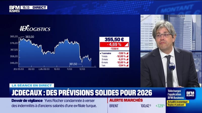 "JC Decaux en forte hausse, peu d'impact du conflit au Moyen-Orient" - 12/03