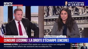 Hanane Mansouri, députée UDR, est "pour la censure de tout autre gouvernement"